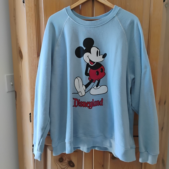 Disney Tops - Disney Light Blue Vintage Mickey Graphic Pullover Sz XXL